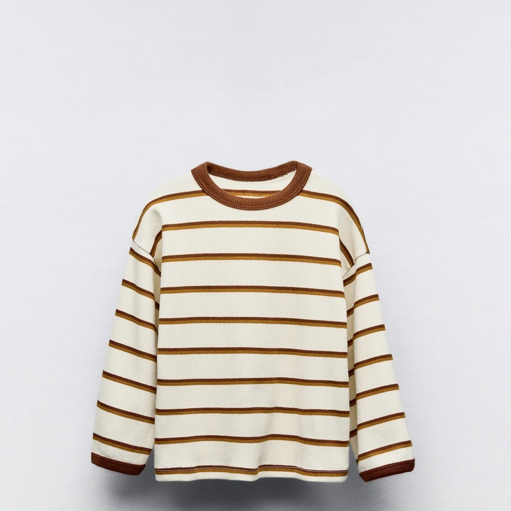 Zara Striped Rib Shirt